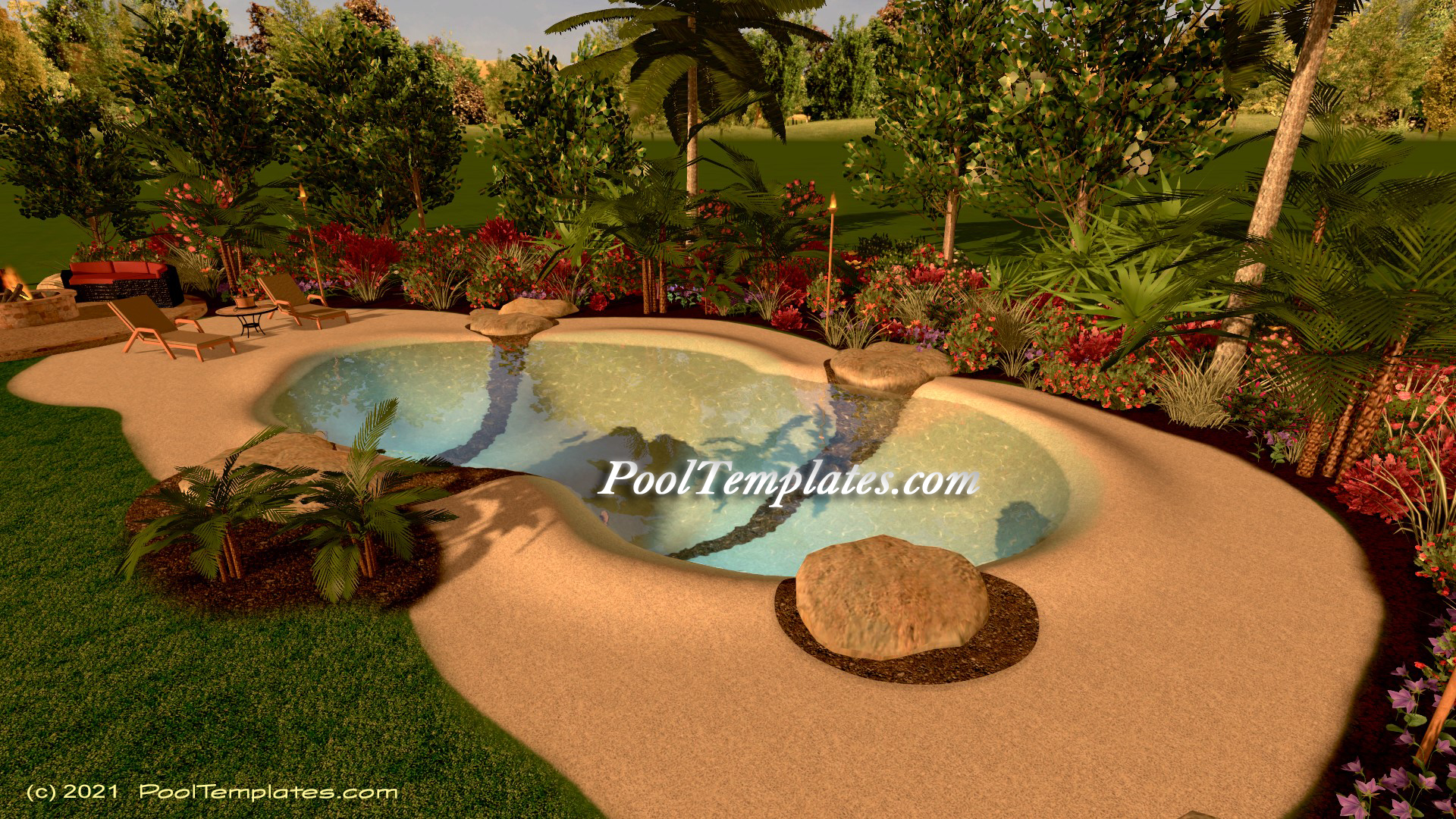 Design Sand Pools (natural pools, beach sand pools, bio sand pools)